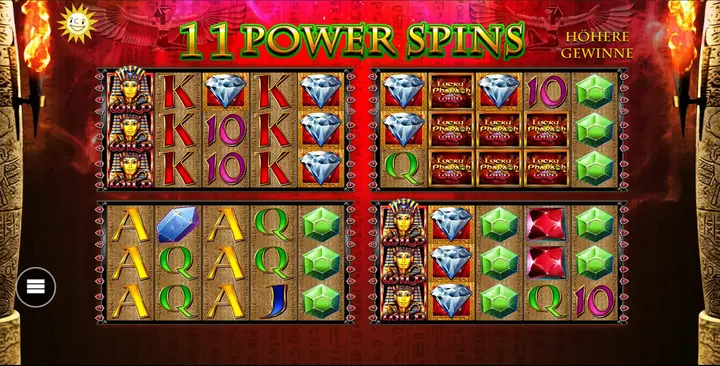 Die Power Spins Funktion in Aktion